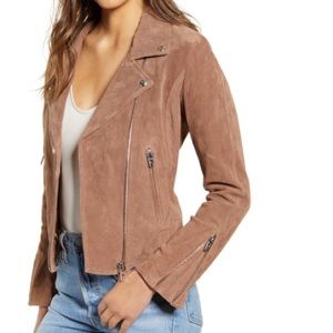 NWT BLANKNYC Next Level Suede Moto Jacket, XS